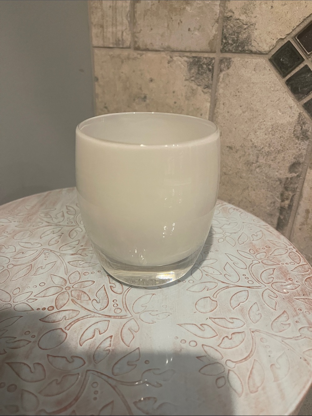 Glassbaby Tealite Holder * Kindness * NWOT
